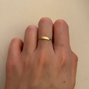14k gold engrave-able ring